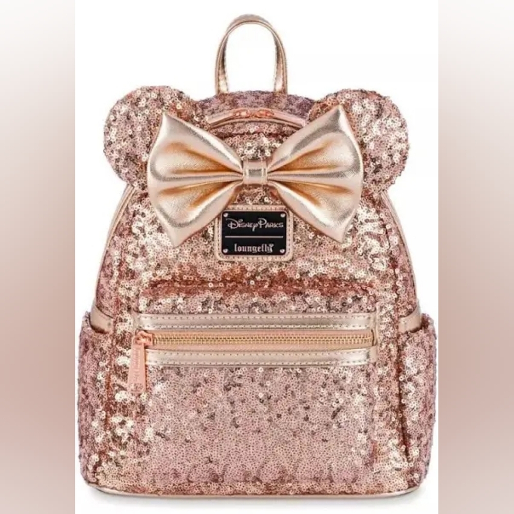 Disney Sparkling Rose Gold Backpack